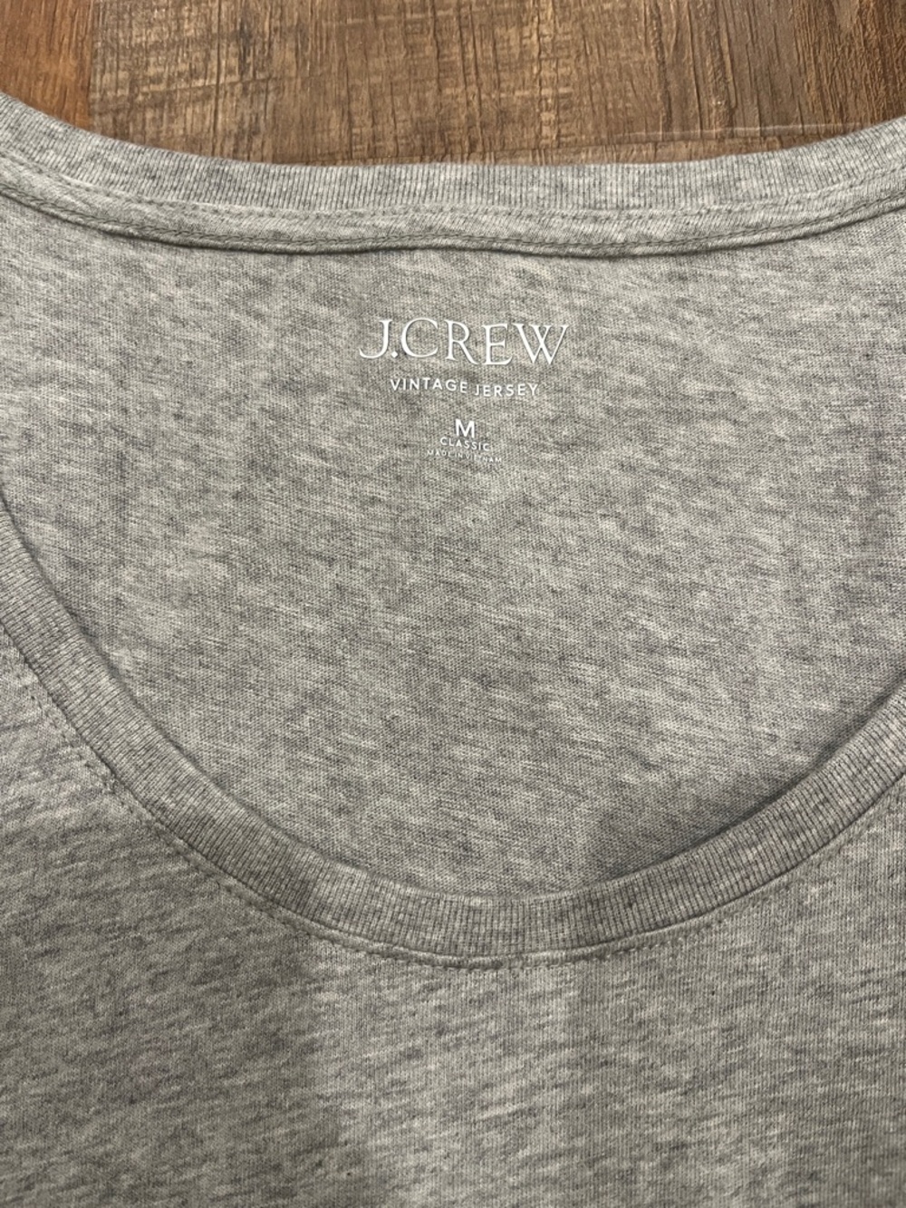 J. Crew Light Gray Vintae Jersey Tank Medium - Picture 2 of 4